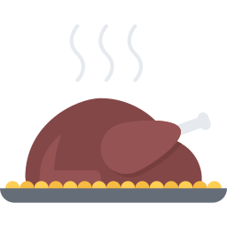 Roast chicken icon