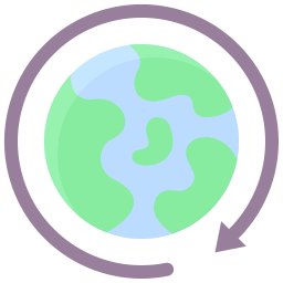 Arround the world icon