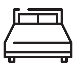 Hotel bed icon