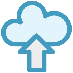 hochladen in die cloud icon