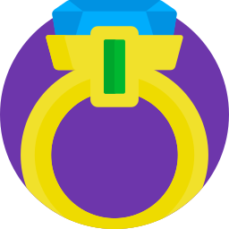 Diamond ring icon