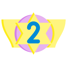 2nd position badge icon