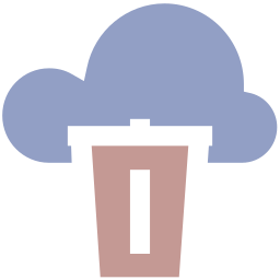 cloud-papierkorb icon