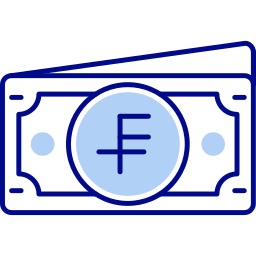 Swiss franc icon