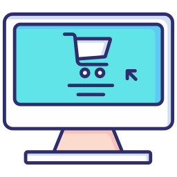 Online shopping icon