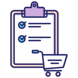 Shopping list icon