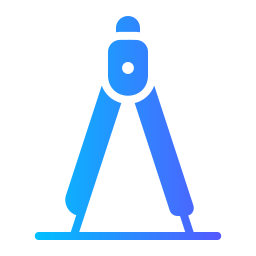 Drawing compass icon