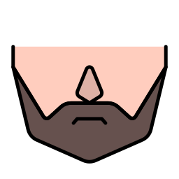 Beard man icon