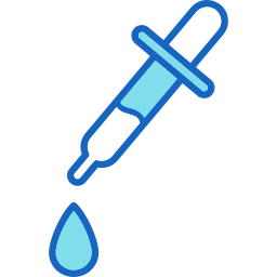 pipette à couleurs Icône