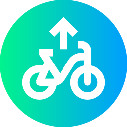 Bike path icon