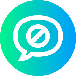 Block chat icon