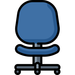 Desk chair icon