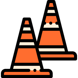 Traffic cone icon