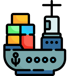 Cargo ship icon