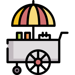 Food cart icon