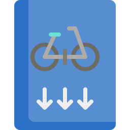 fahrradweg icon