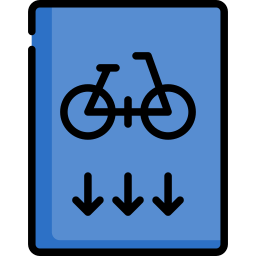 fahrradweg icon