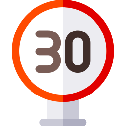 Speed limit icon