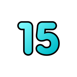 Number 15 icon