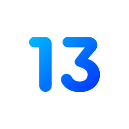 número 13 Ícone