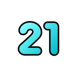 número 21 Ícone