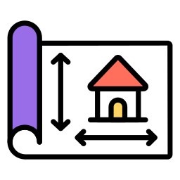 Home measurement icon