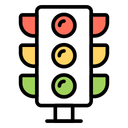 Traffic lights icon