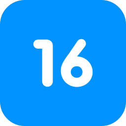 Number 16 icon