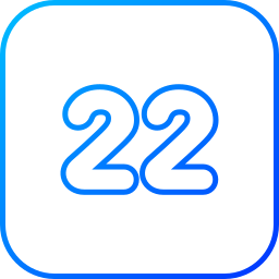 número 22 Ícone