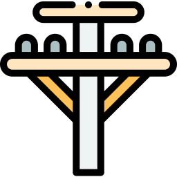 Electric pole icon