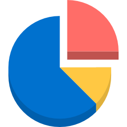 gráfico de pizza Ícone