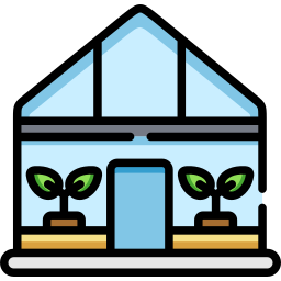 Green house icon