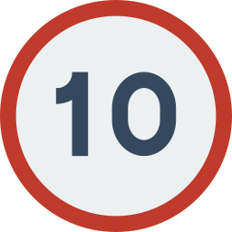 Speed limit icon