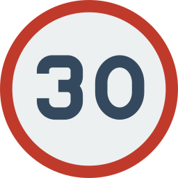 Speed limit icon