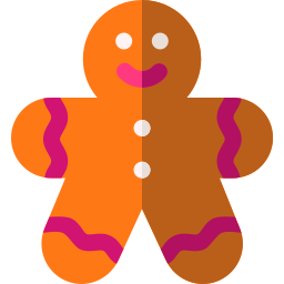 Gingerbread man icon