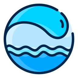 Sea waves icon