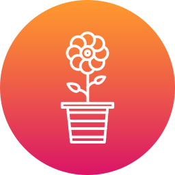 Flower pot icon