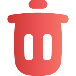 Trash bin icon