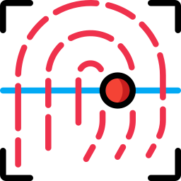 Fingerprint scan icon