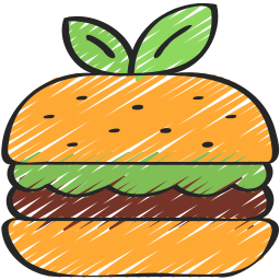 veganer burger icon