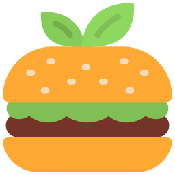 Vegan burger icon