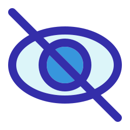 Not visible icon