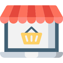 Shopping online icon