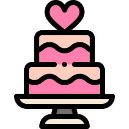 Wedding cake icon