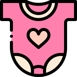 Baby clothes icon