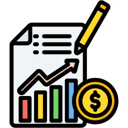 demonstrativo financeiro Ícone