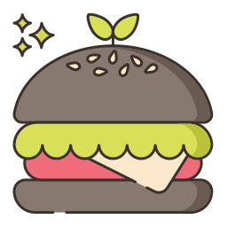 veggie burger icon