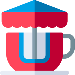 Spinning teacup icon