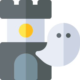 Haunted house icon