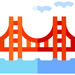 Golden gate icon